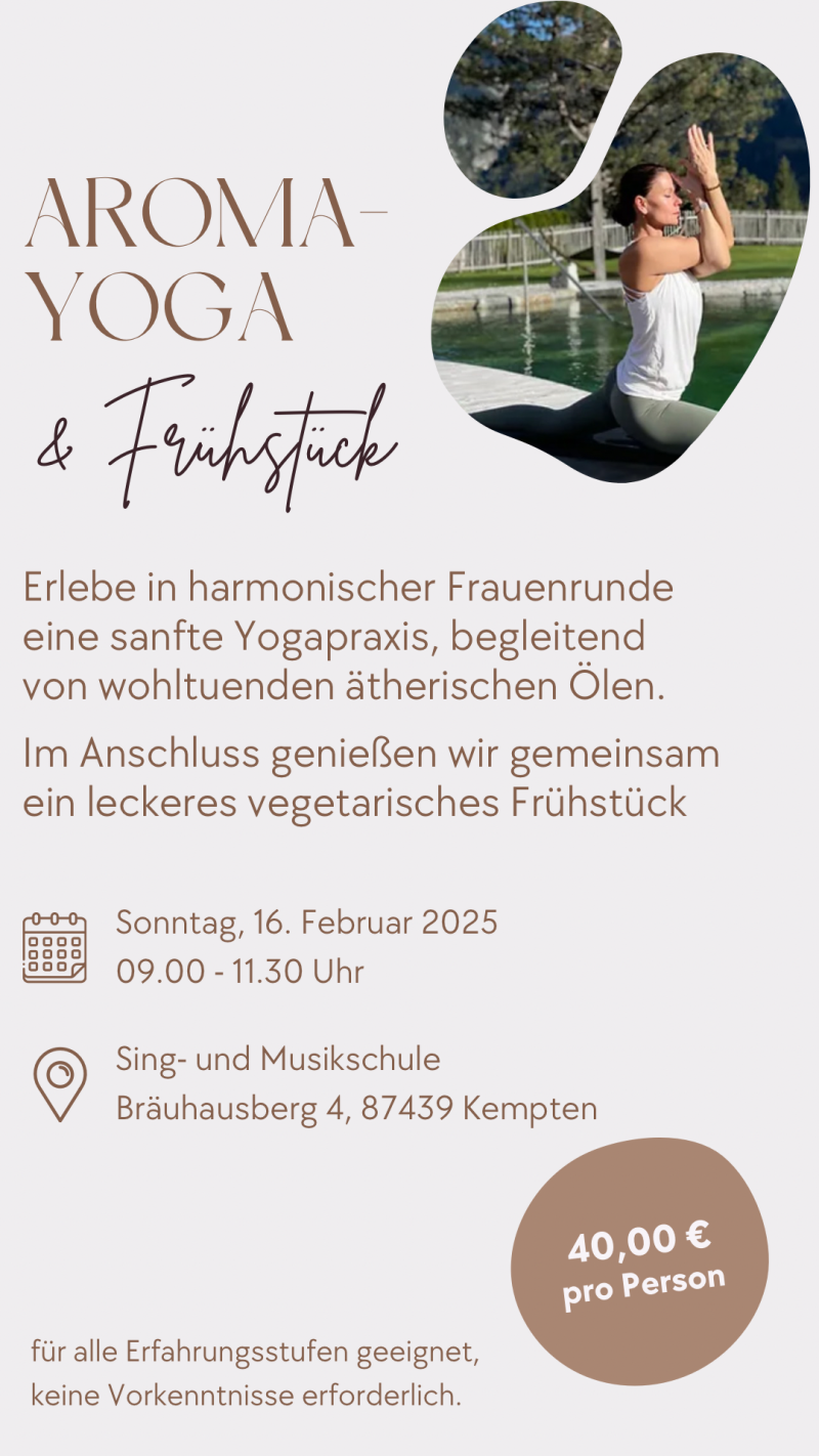 Aroma-Yoga mit Frühstück in Kempten