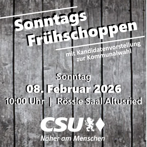Sonntags-Frühschoppen der CSU in Altusried