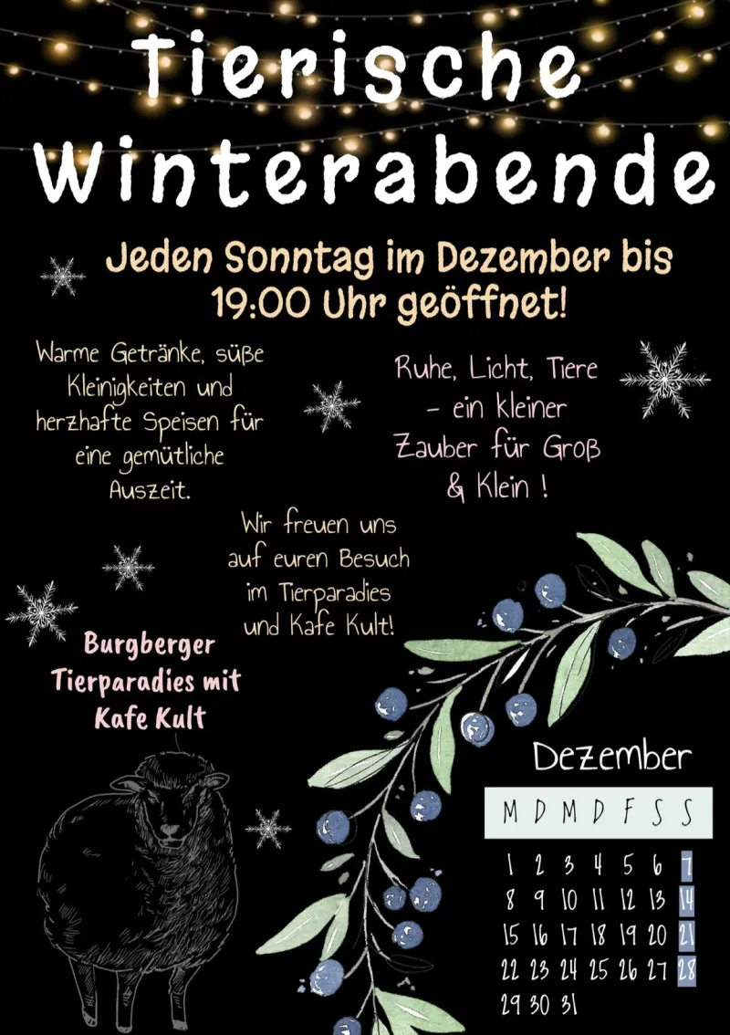 Tierische Winterabende in Burgberg