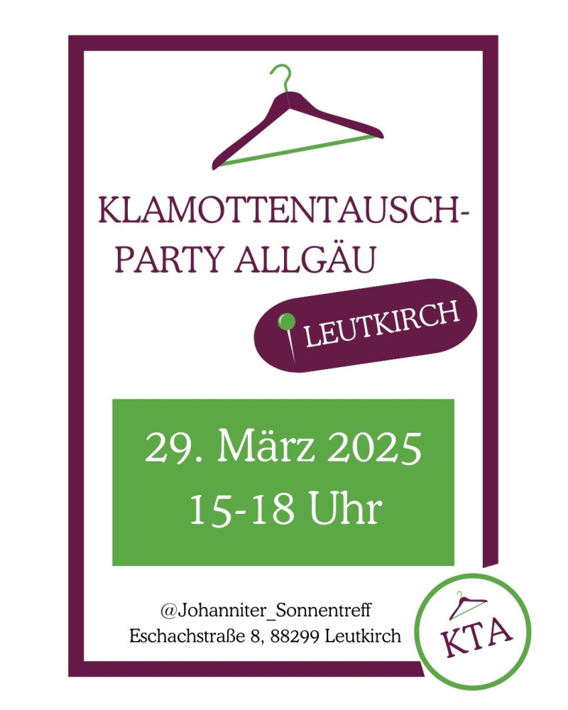 Klamottentauschparty Allgäu in Leutkirch