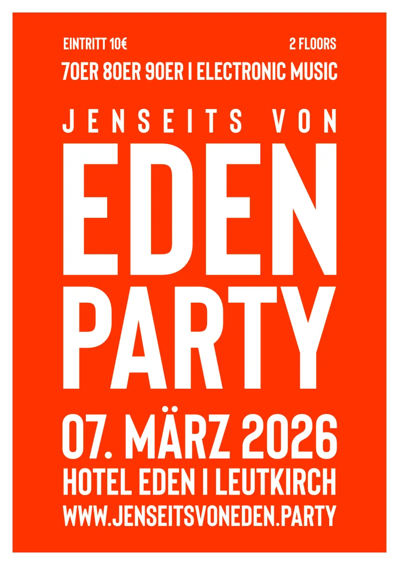 Jenseits von Eden Party in Leutkirch