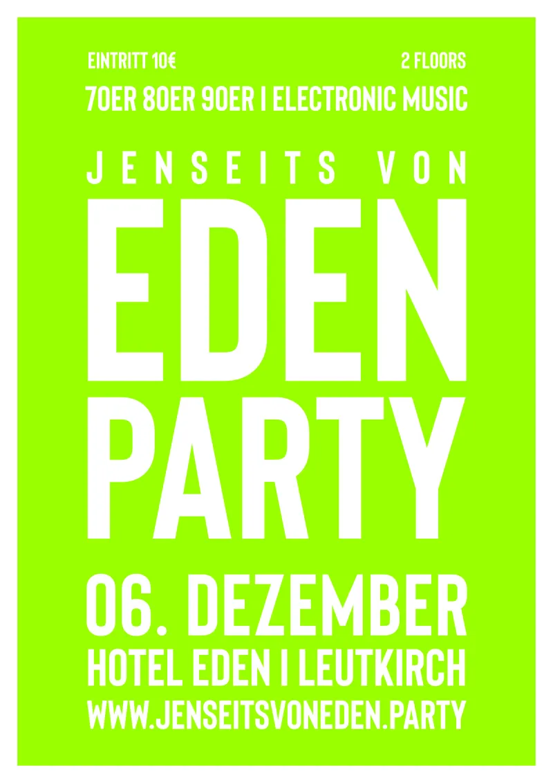 Jenseits von Eden Party in Leutkirch