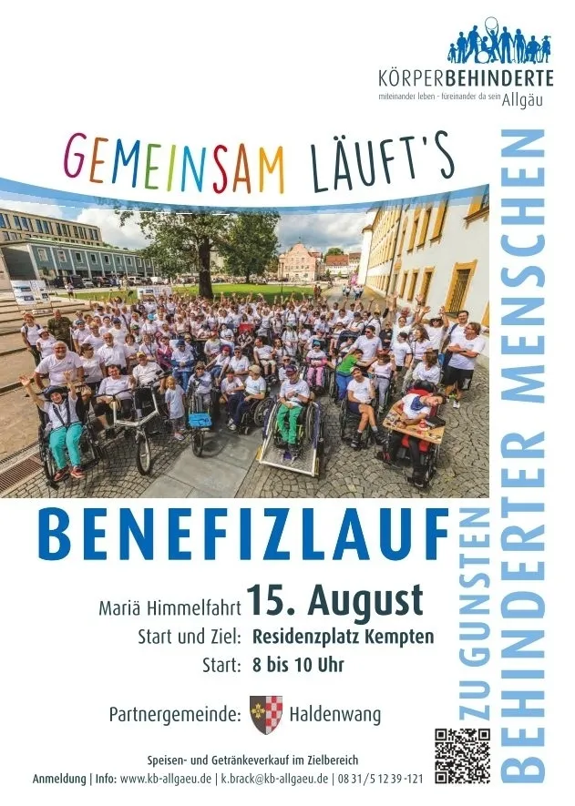 17. Benefizlauf der Stiftung für Körperbehinderte Allgäu