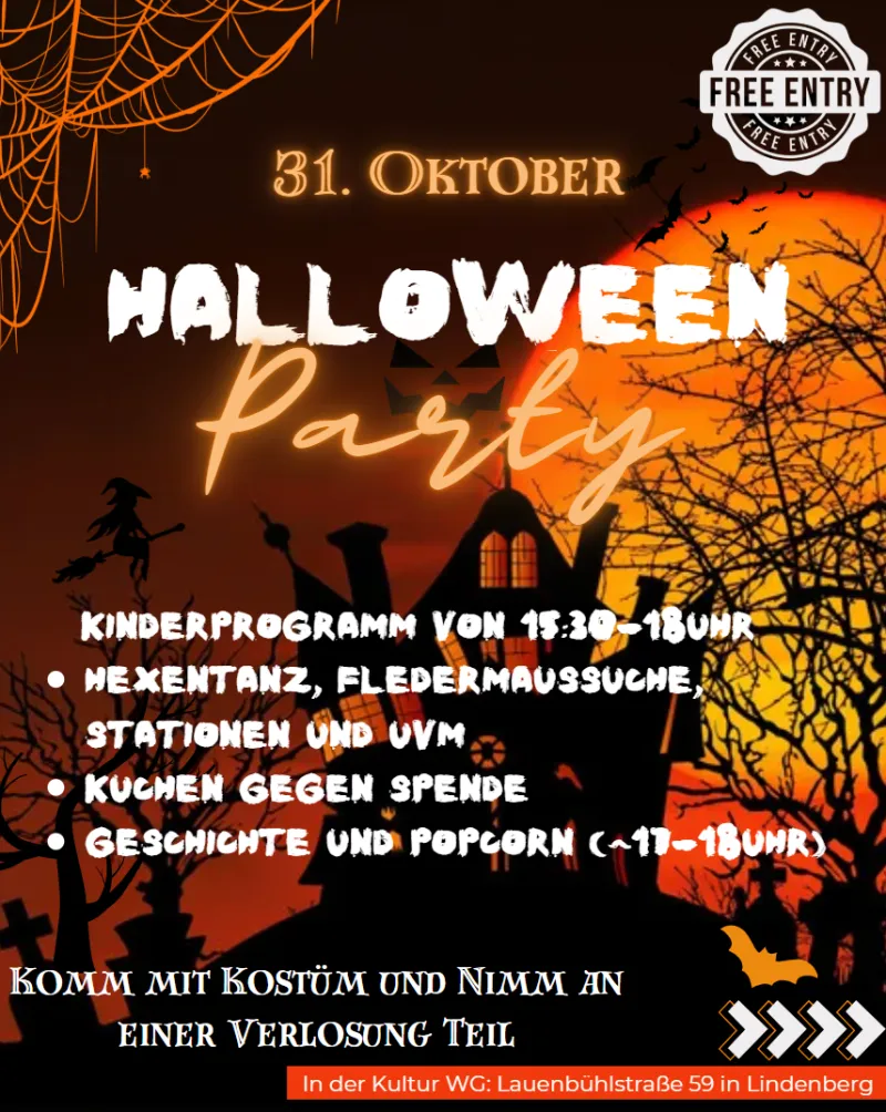 Halloween-Party in der KulturWG Lindenberg