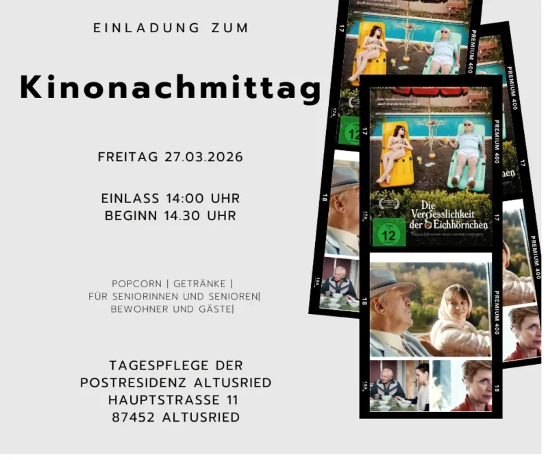 Kinonachmittag in der Postresidenz Altusried