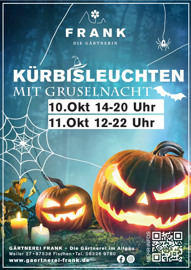 Kürbisleuchten in der Gärtnerei Frank