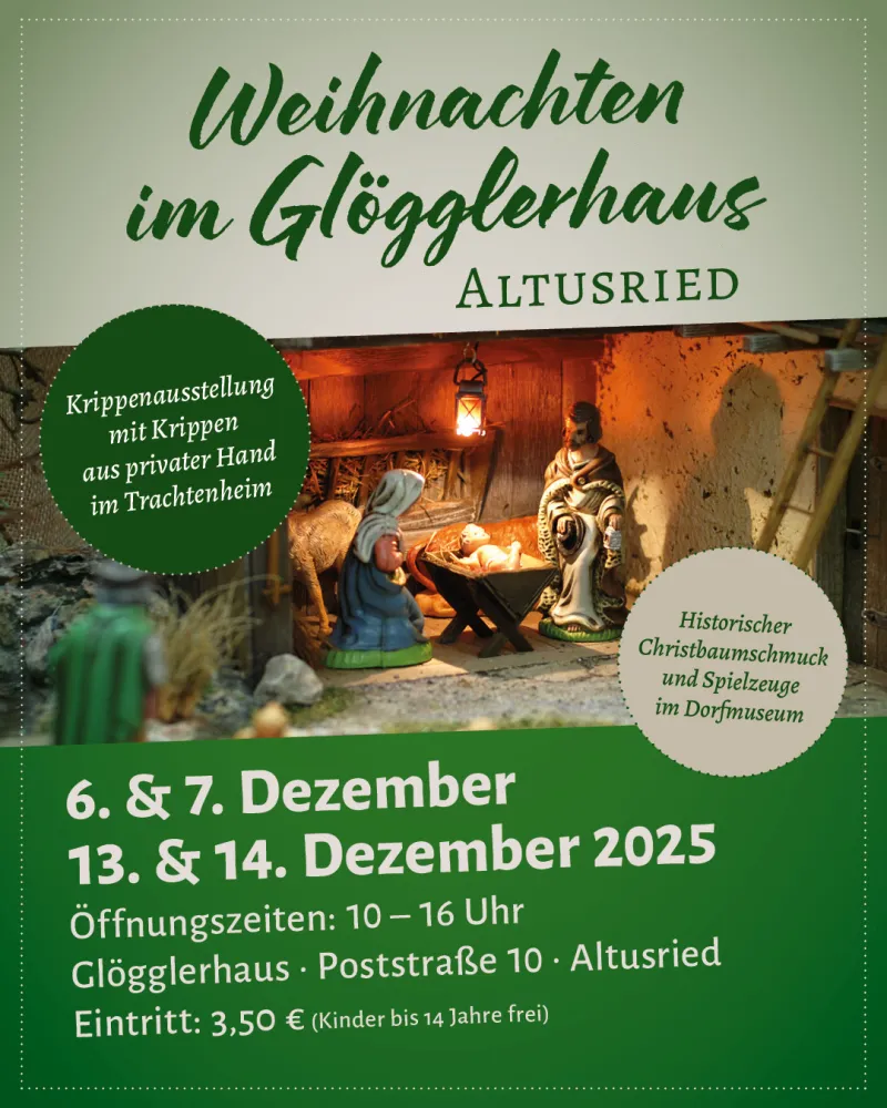 Weihnachten im Glögglerhaus Altusried