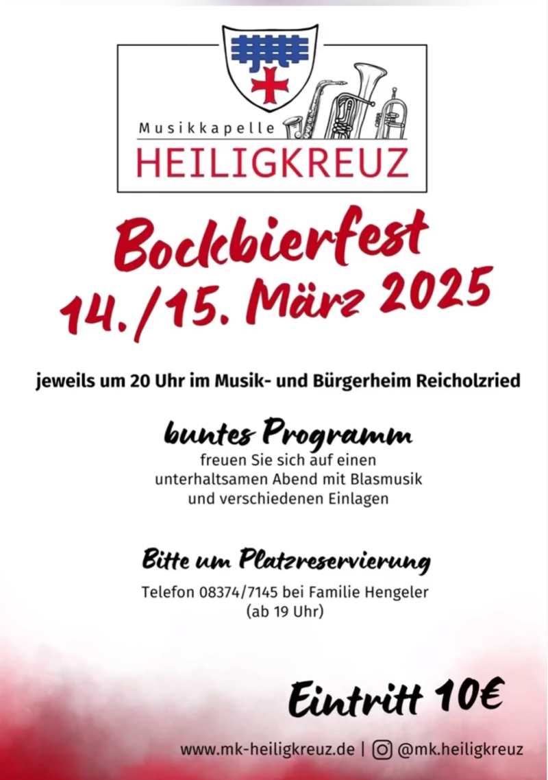 Bockbierfeste Heiligkreuz