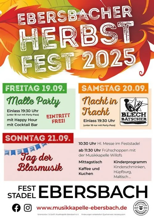 Ebersbacher Herbstfest im Feststadel Ebersbach
