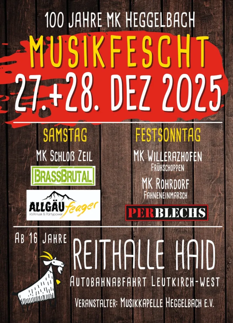 Musikfescht der MK Heggelbach in Leutkirch