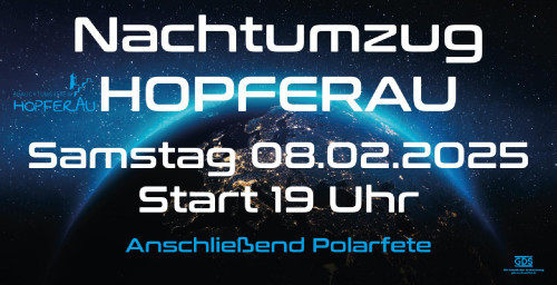 Nachtumzug in Hopferau mit Polarfete