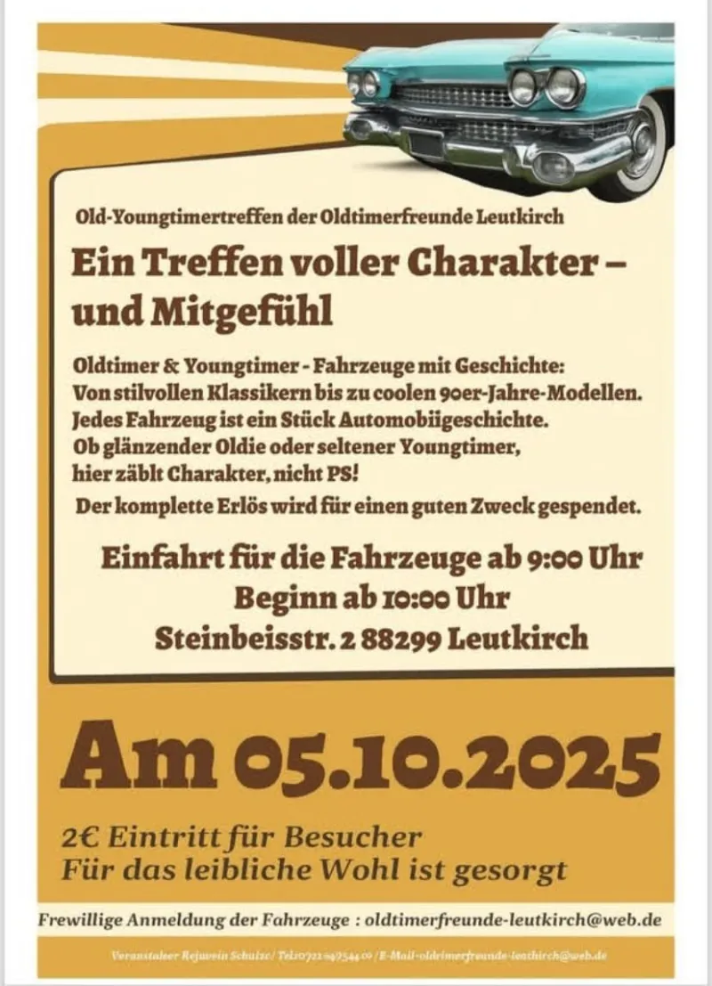 Oldtimertreffen in der Steinbeisstraße Leutkirch 🚗✨
