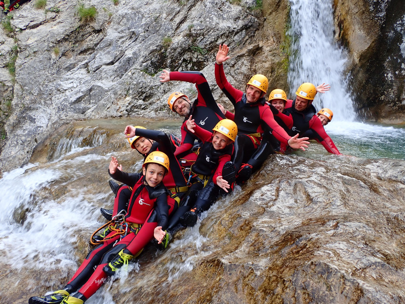 Familiencanyoning in Reutte