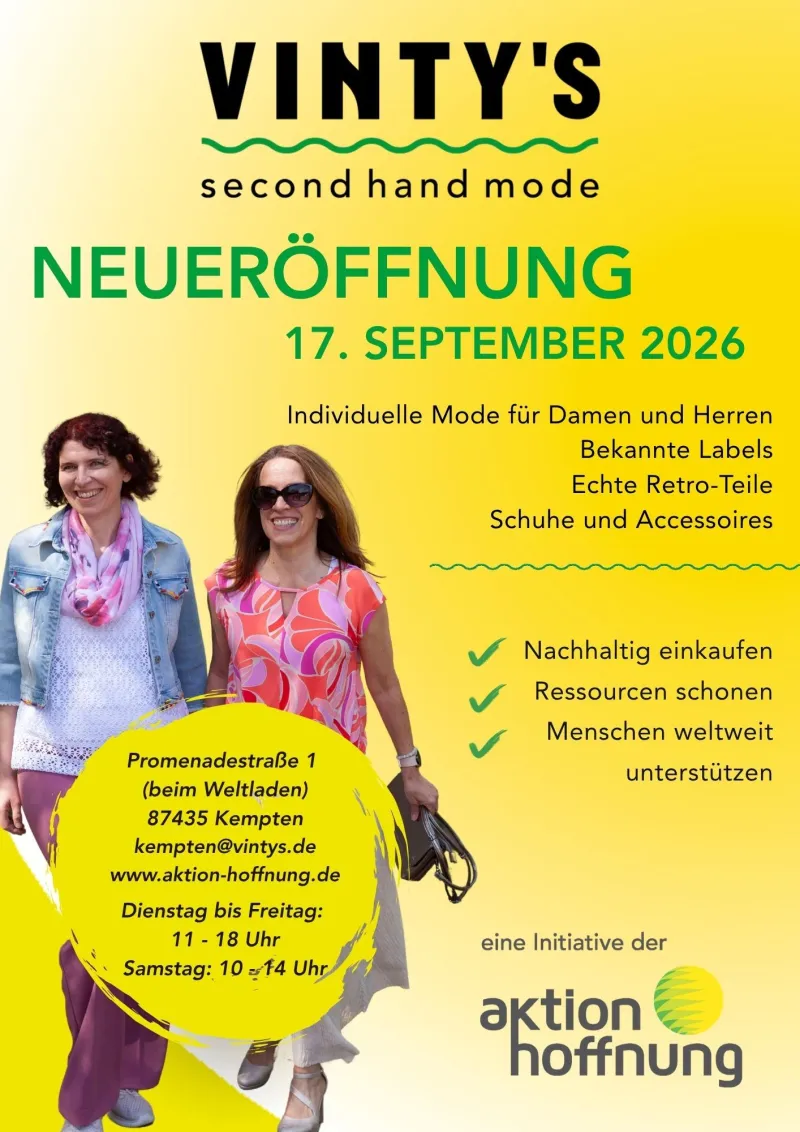 Neueröffnung von VINTY'S in Kempten