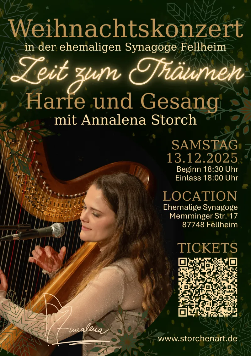 Weihnachtskonzert mit Annalena Storch in Fellheim