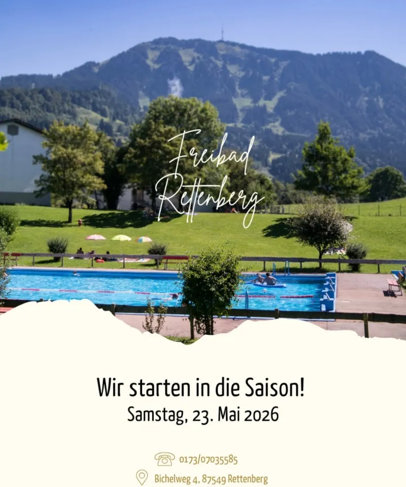 Saisonstart im Freibad Rettenberg
