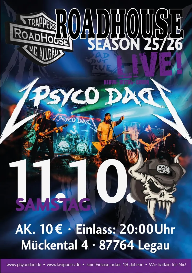 PsycoDad live im Roadhouse Legau