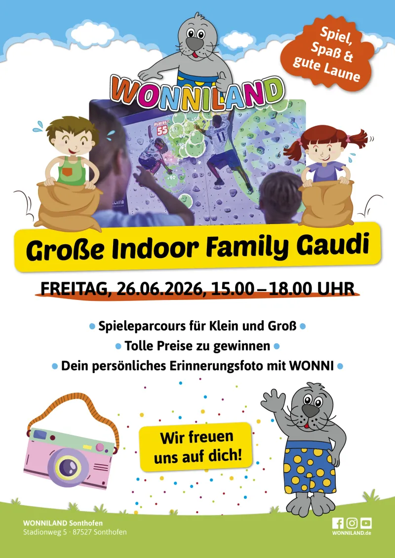 Family Gaudi im WONNILAND Sonthofen