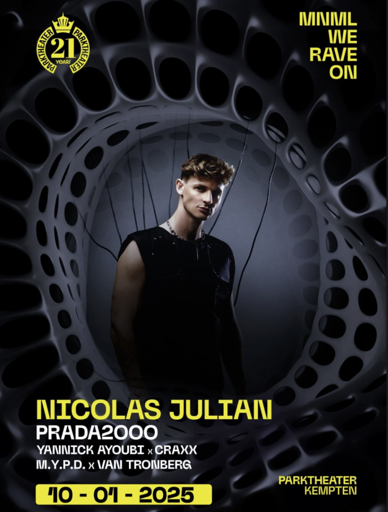 MNML We Rave On – Nicolas Julian im Parktheater Kempten