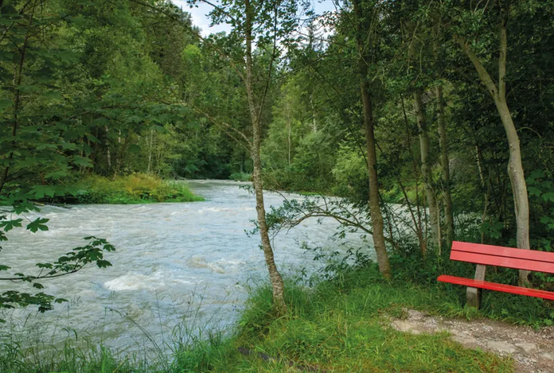 Flusswanderung im Wertachtal bei Nesselwang