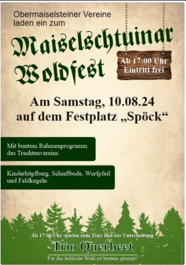 Maiselschtuinar Woldfest auf der Spöckwiese