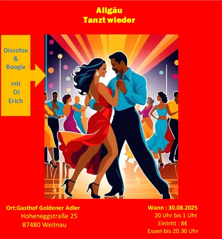 Tanzabend im Gasthof Goldener Adler in Weitnau