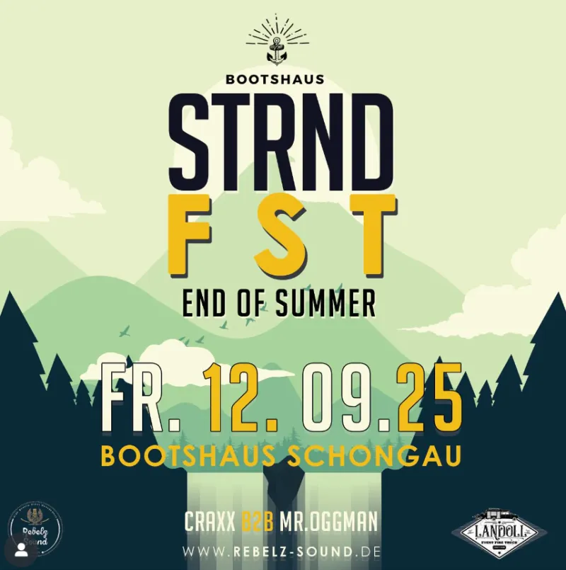 STRND FST: Sommerfest im Bootshaus Schongau