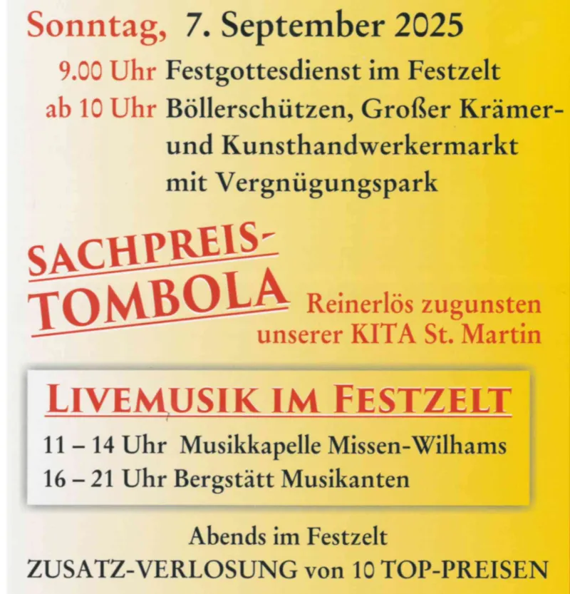 Kirbe in Missen-Wilhams 2025