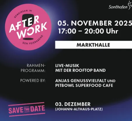 After Work Party in der Markthalle Sonthofen
