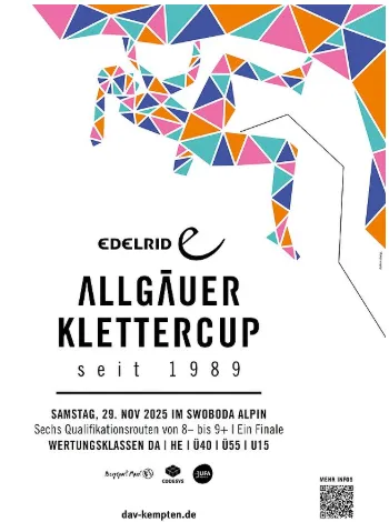 Allgäuer Klettercup im swoboda alpin in Kempten