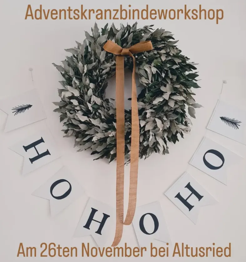 Adventskranzbinden bei Sieben Rosen in Altusried