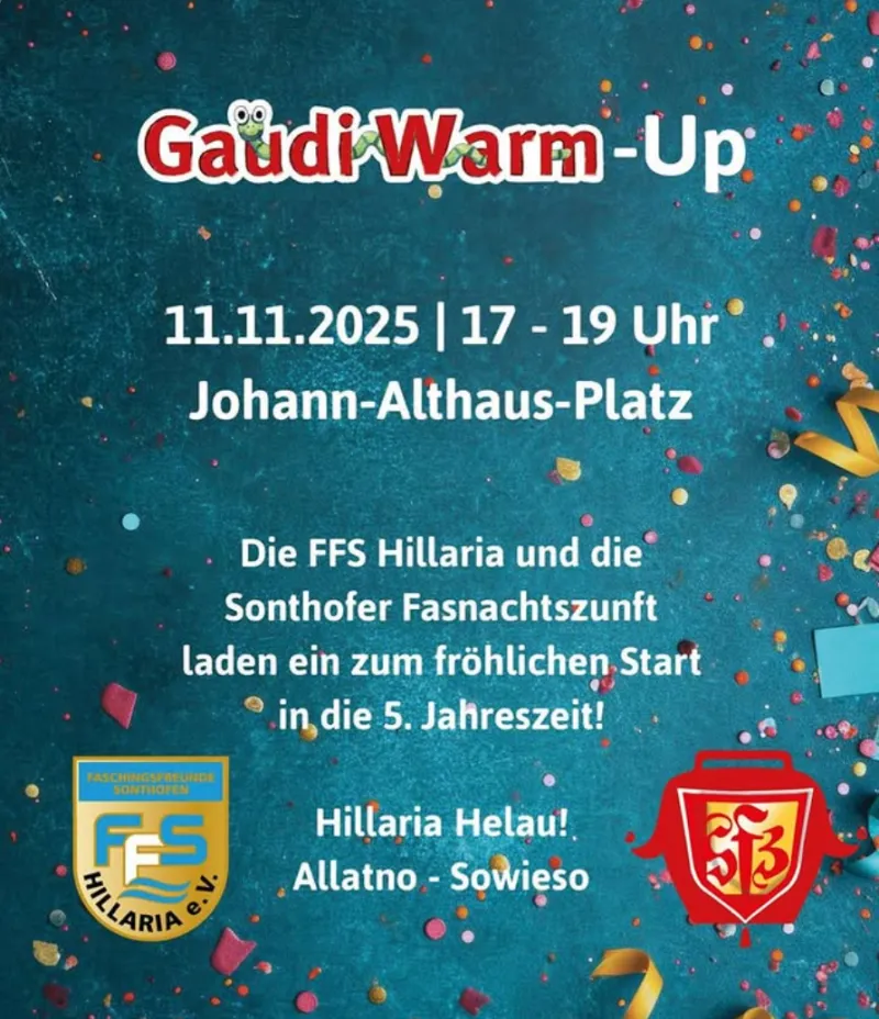 Gaudi-Warm-Up auf dem Johann-Althaus-Platz in Sonthofen
