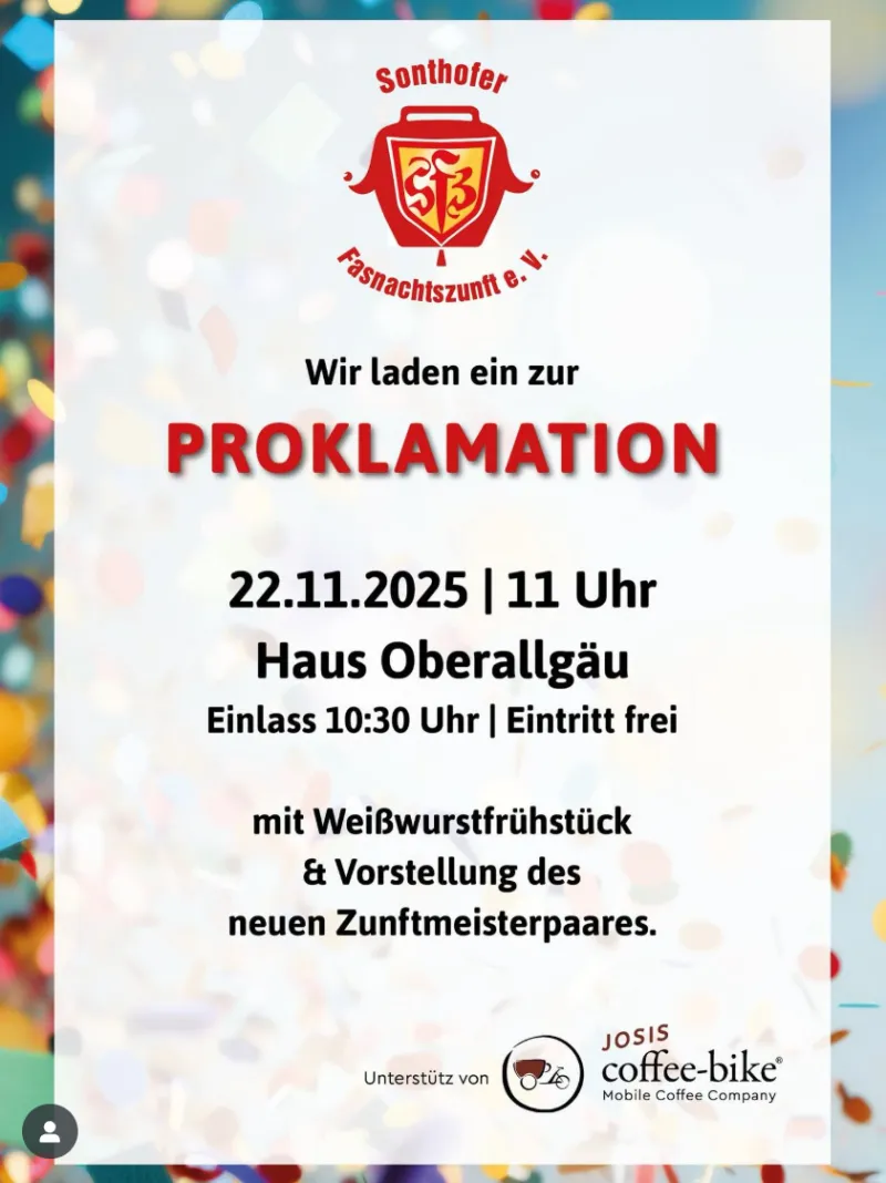 Proklamation im Haus Oberallgäu in Sonthofen