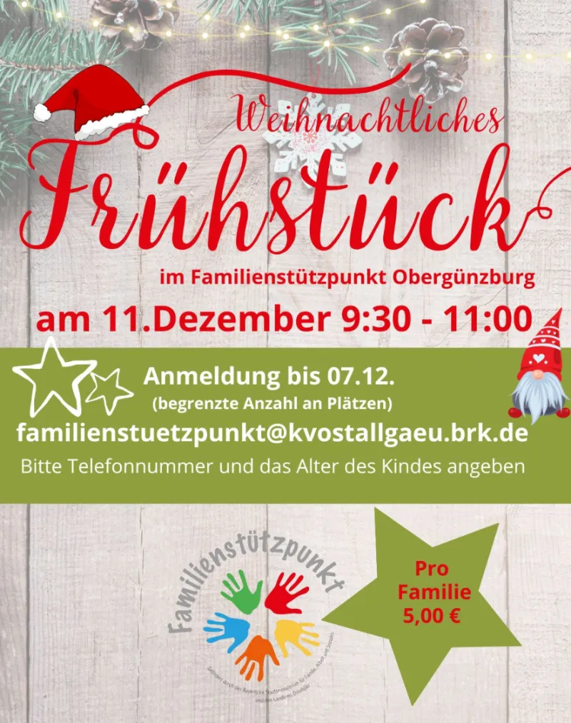 Weihnachtliches Frühstück in Obergünzburg