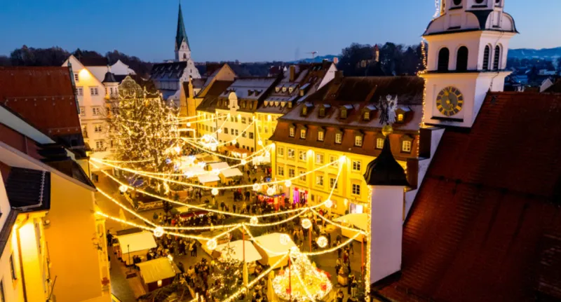 Weihnachtsmarkt Kempten auf dem Rathausplatz