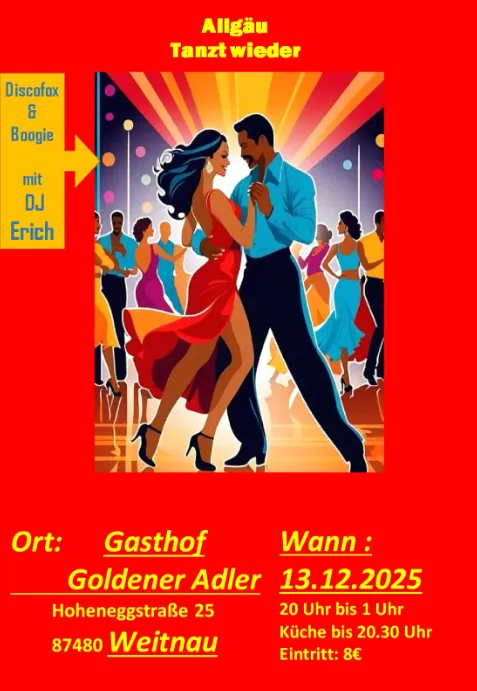 Allgäu tanzt wieder im Gasthof Goldener Adler in Weitnau