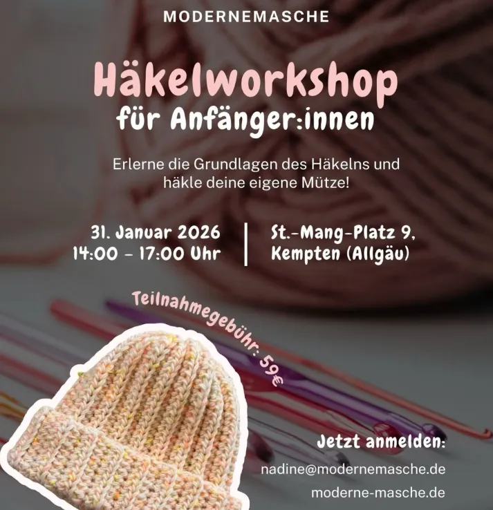 Häkelworkshop für Anfänger:innen in Kempten