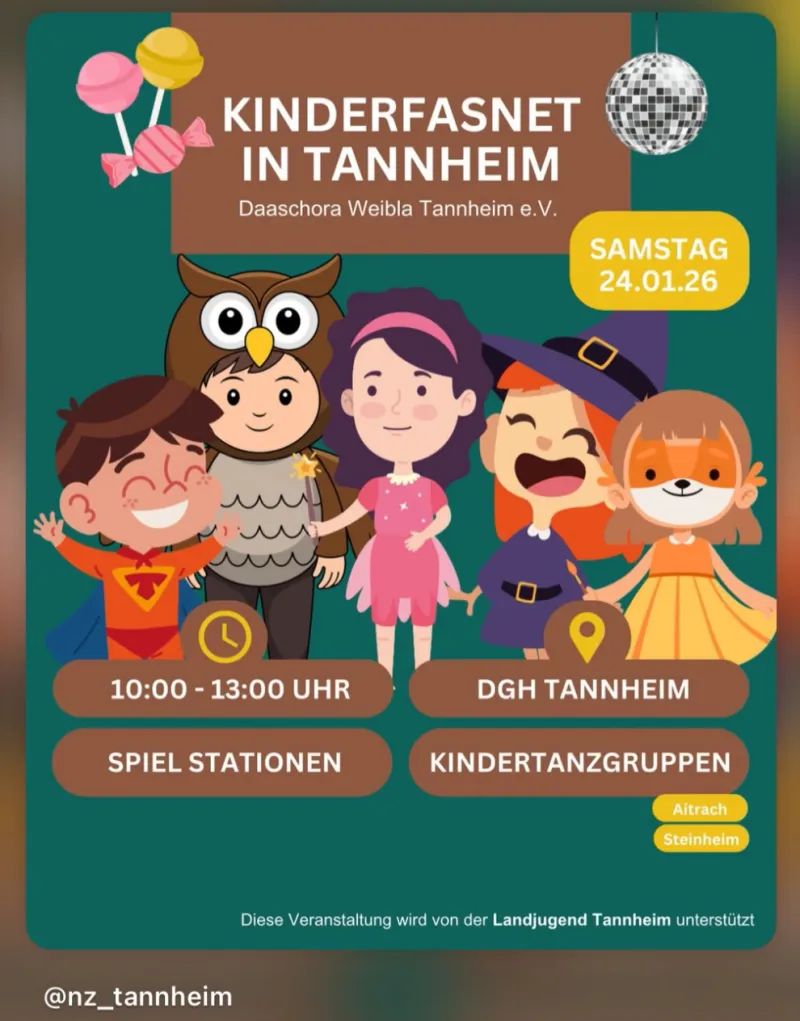 Kinderball zur Tannheimer Fasnet