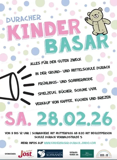 Kinderbasar in der Grund- und Mittelschule Durach