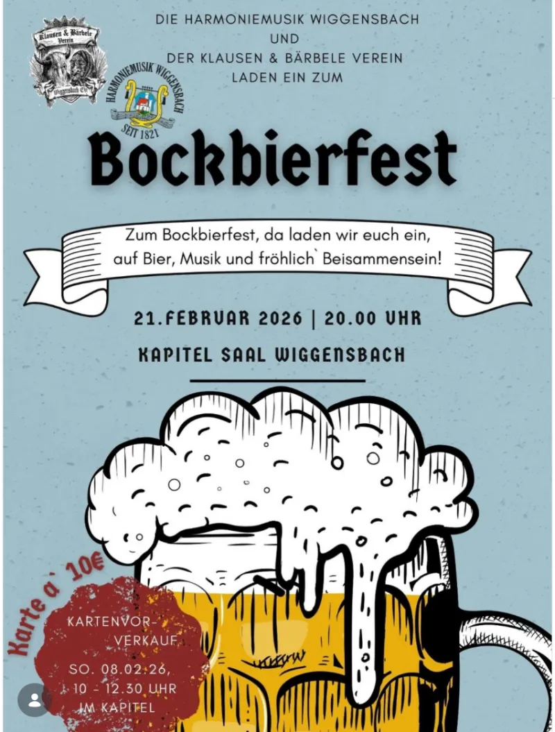 Bockbierfest im Kapitel Wiggensbach