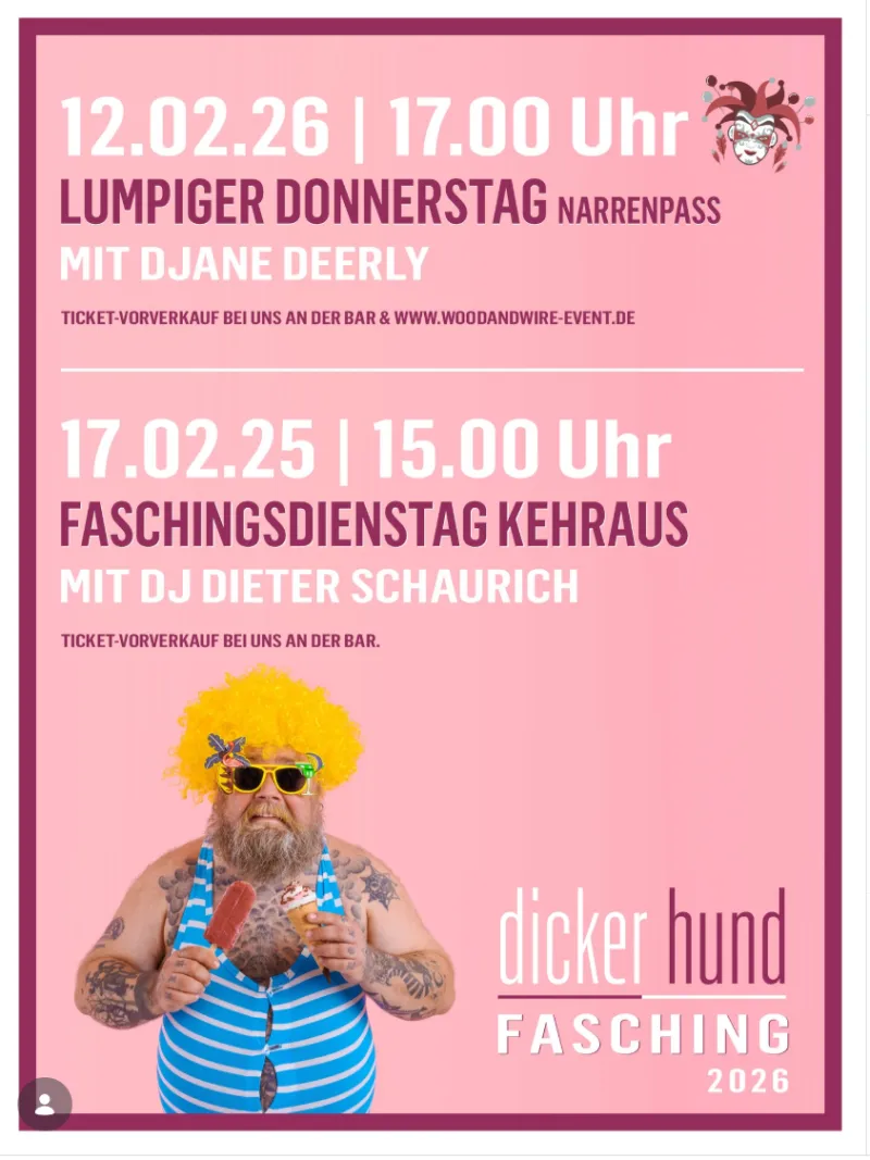 Fasching im Dicker Hund in Kaufbeuren