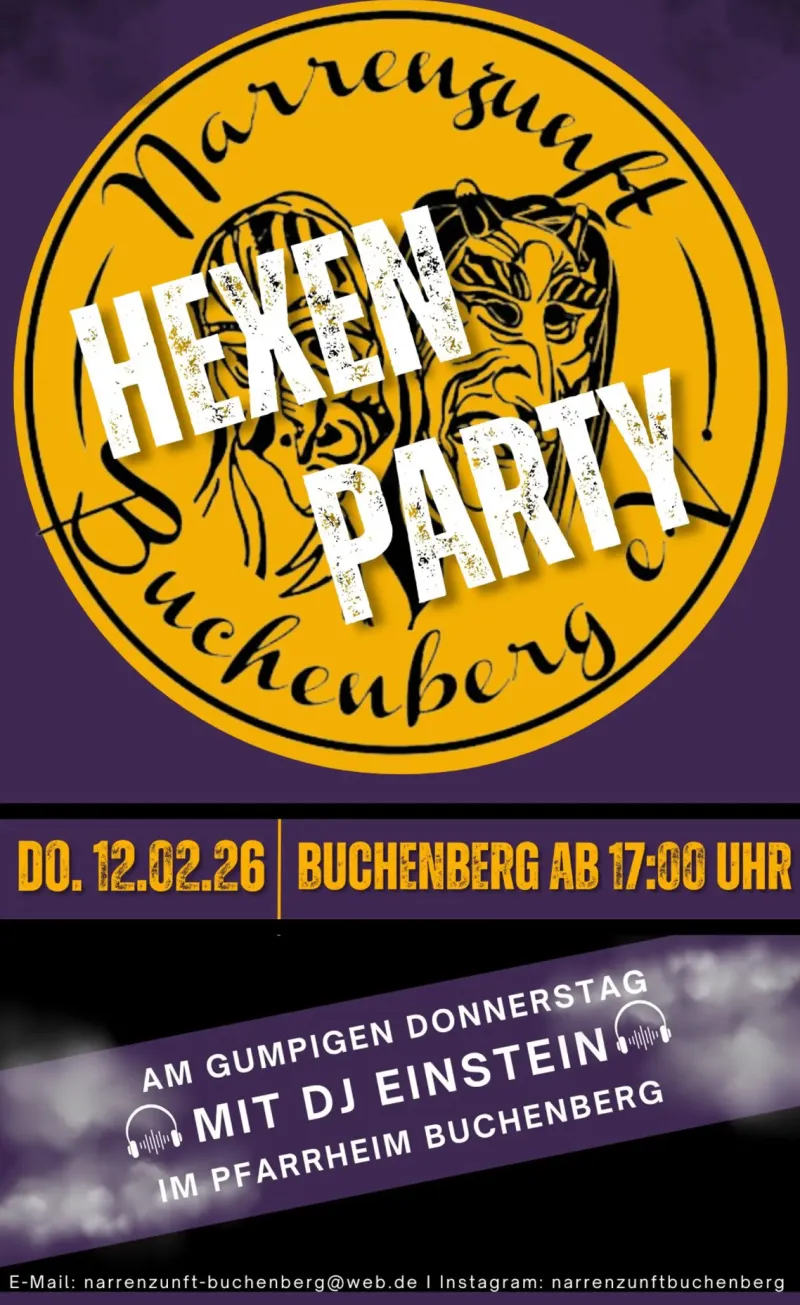 Rathaussturm + Party der Hexen in Buchenberg