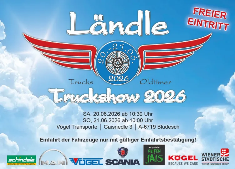 Truckshow bei Vögel Transporte in Bludesch