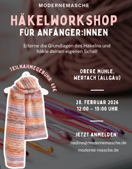 Häkelworkshop für Anfänger:innen in Wertach