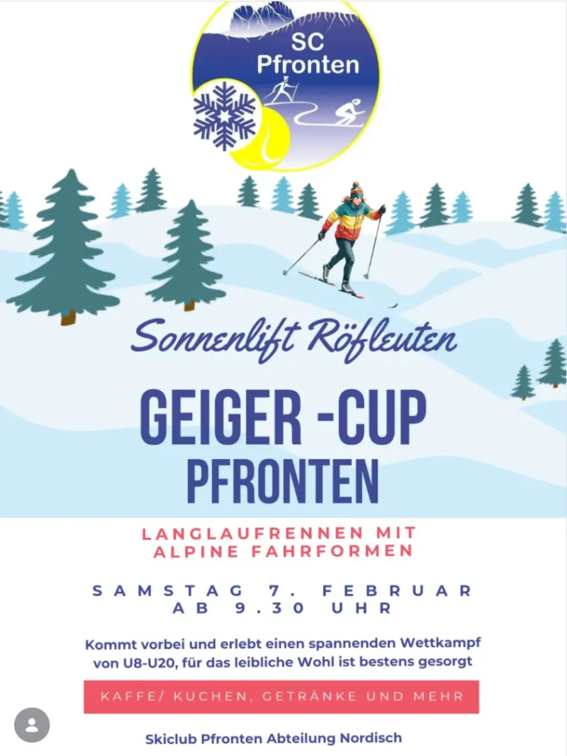 Geiger-Cup Pfronten: Langlauf trifft Riesenslalom