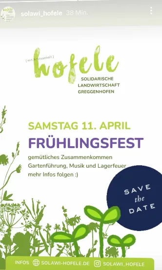 Frühlingsfest in Greggenhofen
