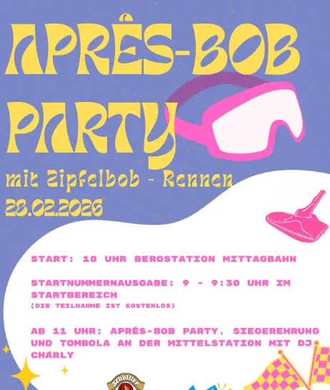 Apres-Bob Party an der Mittagbahn