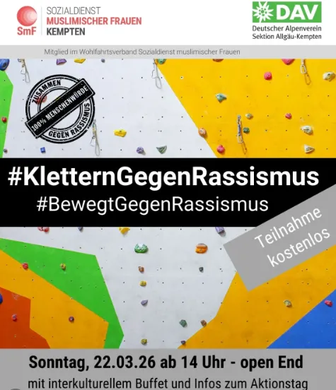 Klettern gegen Rassismus in Kempten