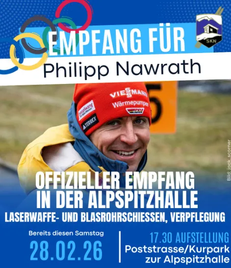 Empfang für Philipp Nawrath in Nesselwang