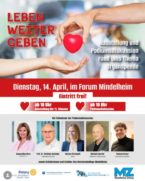 Leben weiter geben im Forum Mindelheim